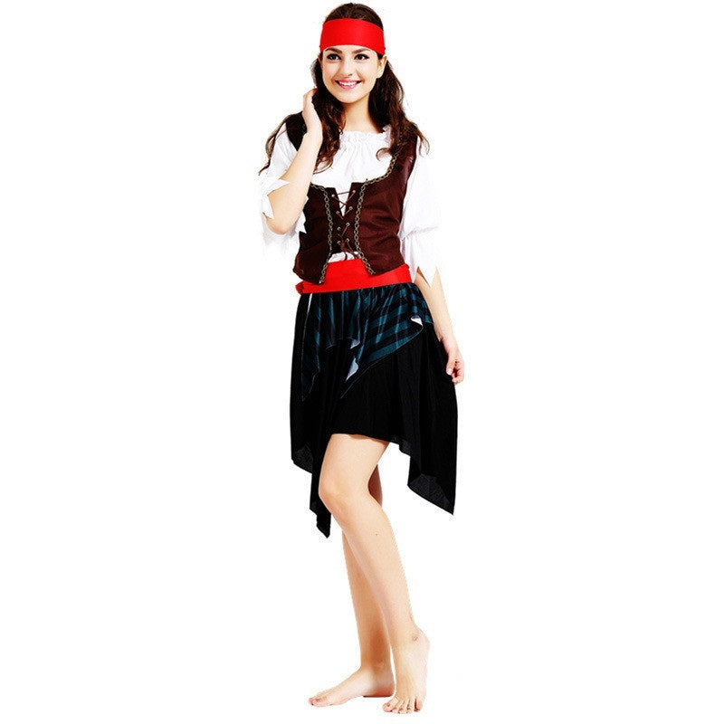 Pirate Halloween Costume – Men’s & Women’s Cosplay Outfit with Bandana