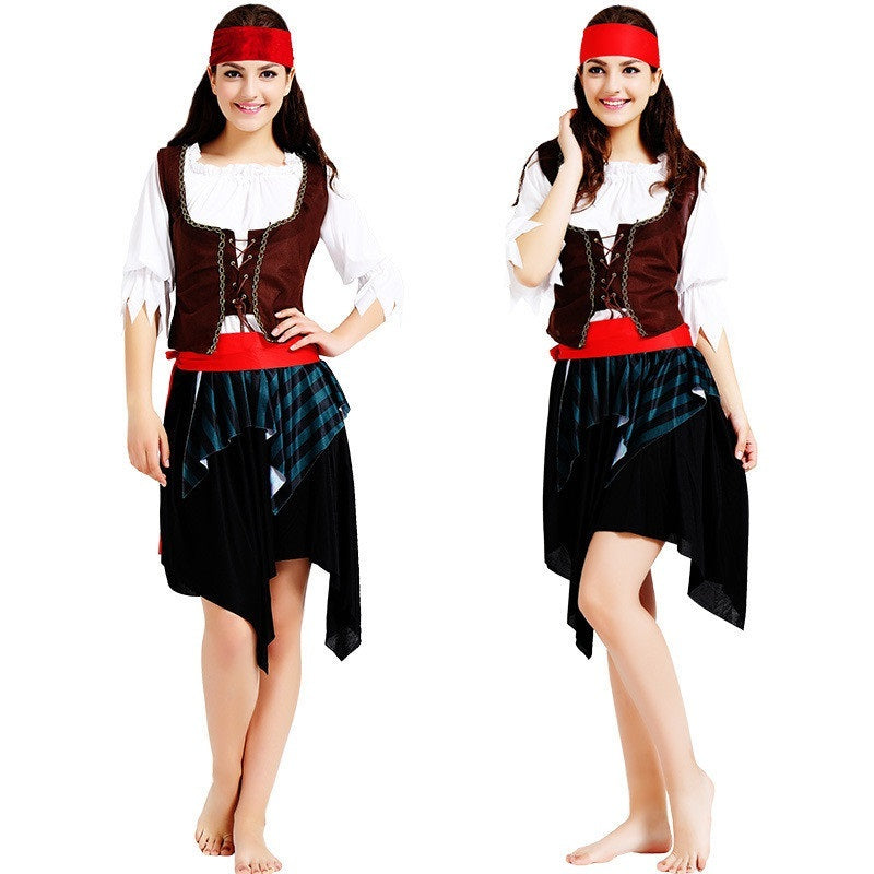 Pirate Halloween Costume – Men’s & Women’s Cosplay Outfit with Bandana