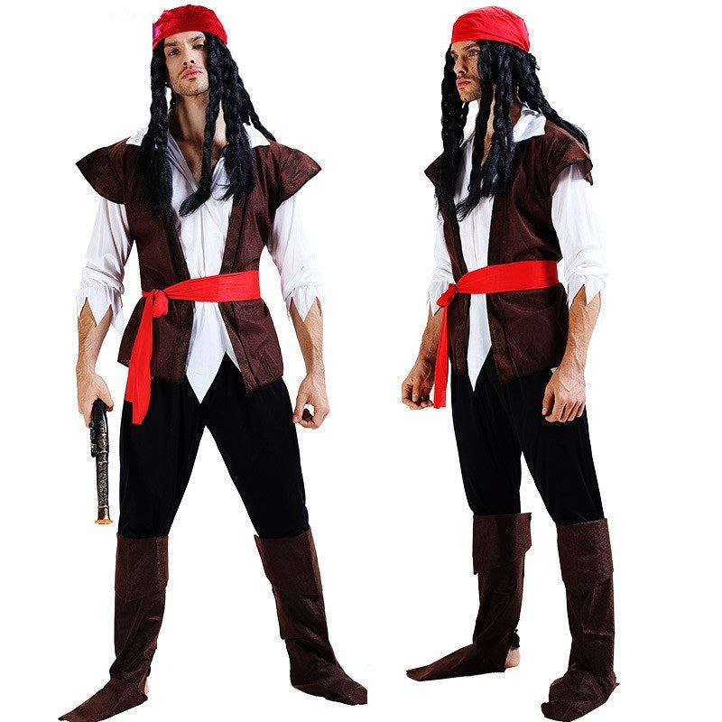 Pirate Halloween Costume – Men’s & Women’s Cosplay Outfit with Bandana
