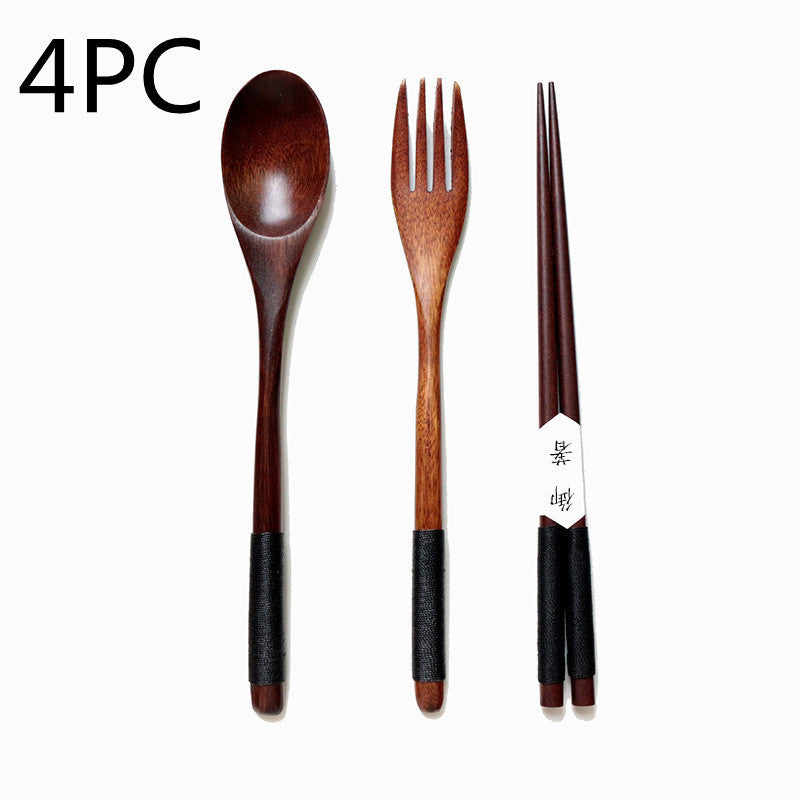 Wooden Cooking Utensils Set – Spoons & Forks for Kitchen Use
