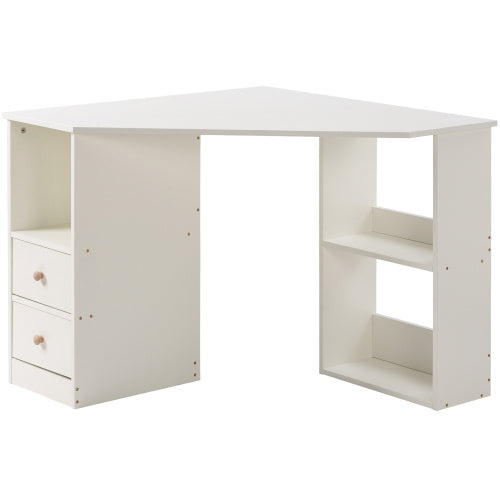White Corner Desk