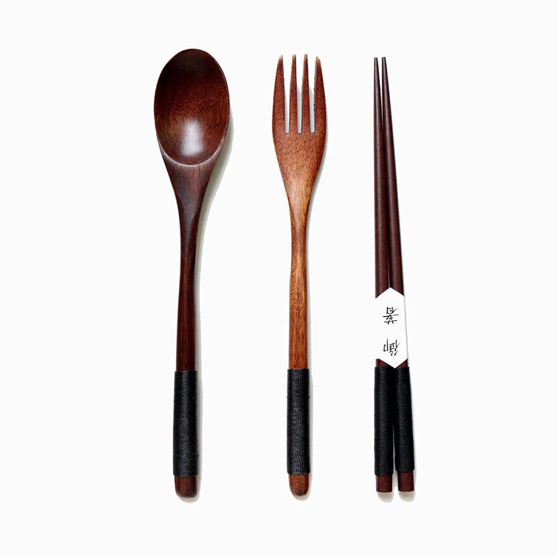 Wooden Cooking Utensils Set – Spoons & Forks for Kitchen Use