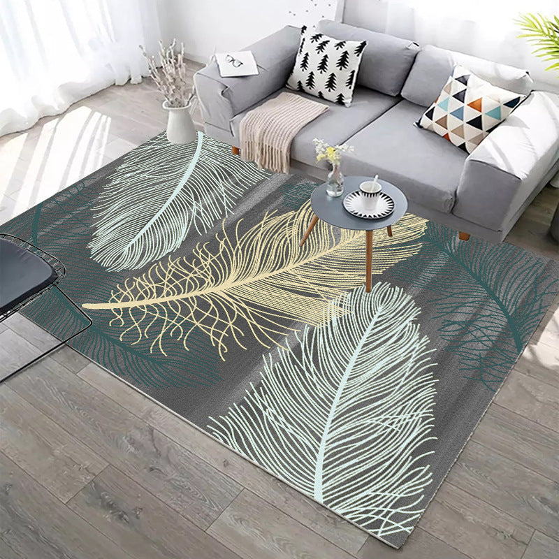Modern Geometric Living Room Rug – Soft Bedroom & Sofa Area Carpet