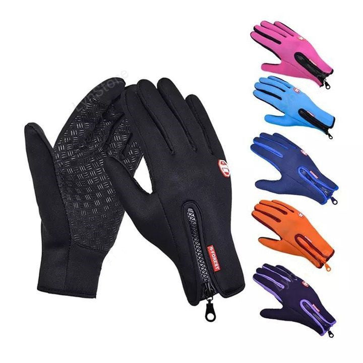 Winter Touchscreen Gloves - Waterproof & Windproof Fleece Gloves for Biking, Hiking and Outdoor Sports