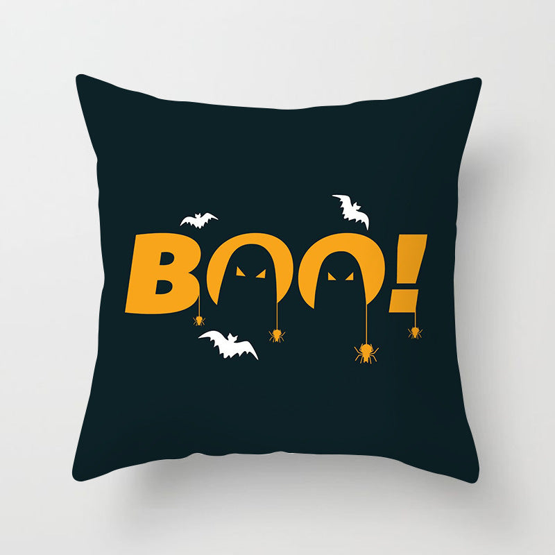 Halloween Pumpkin Pillowcase 45x45cm – Spooky Home Decor Cushion Cover