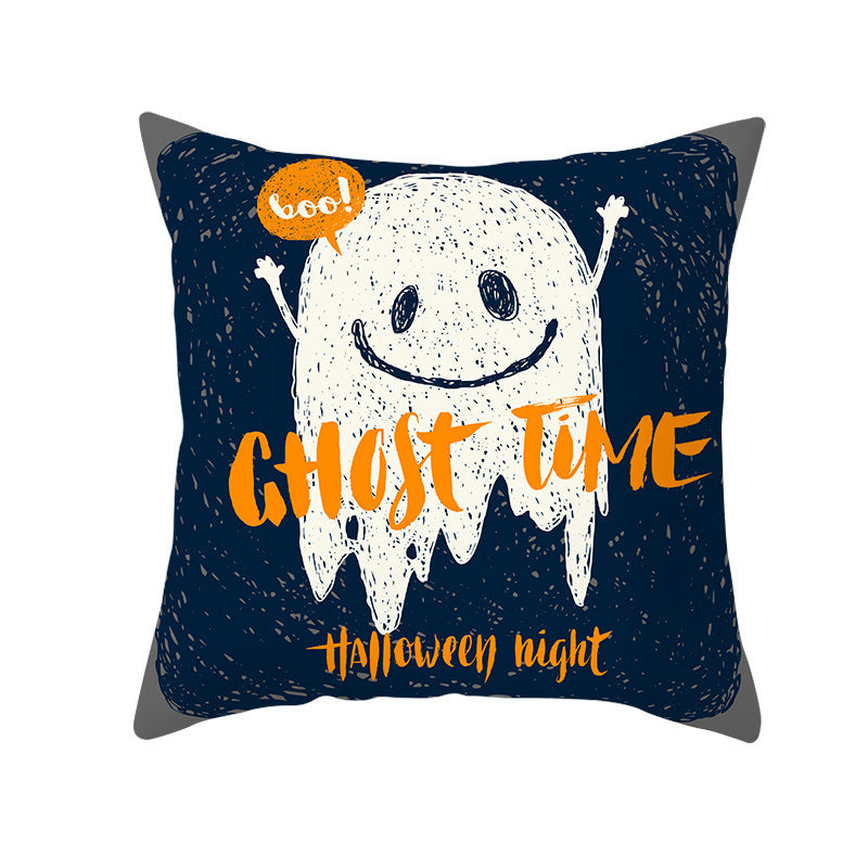 Halloween Pumpkin Pillowcase 45x45cm – Spooky Home Decor Cushion Cover