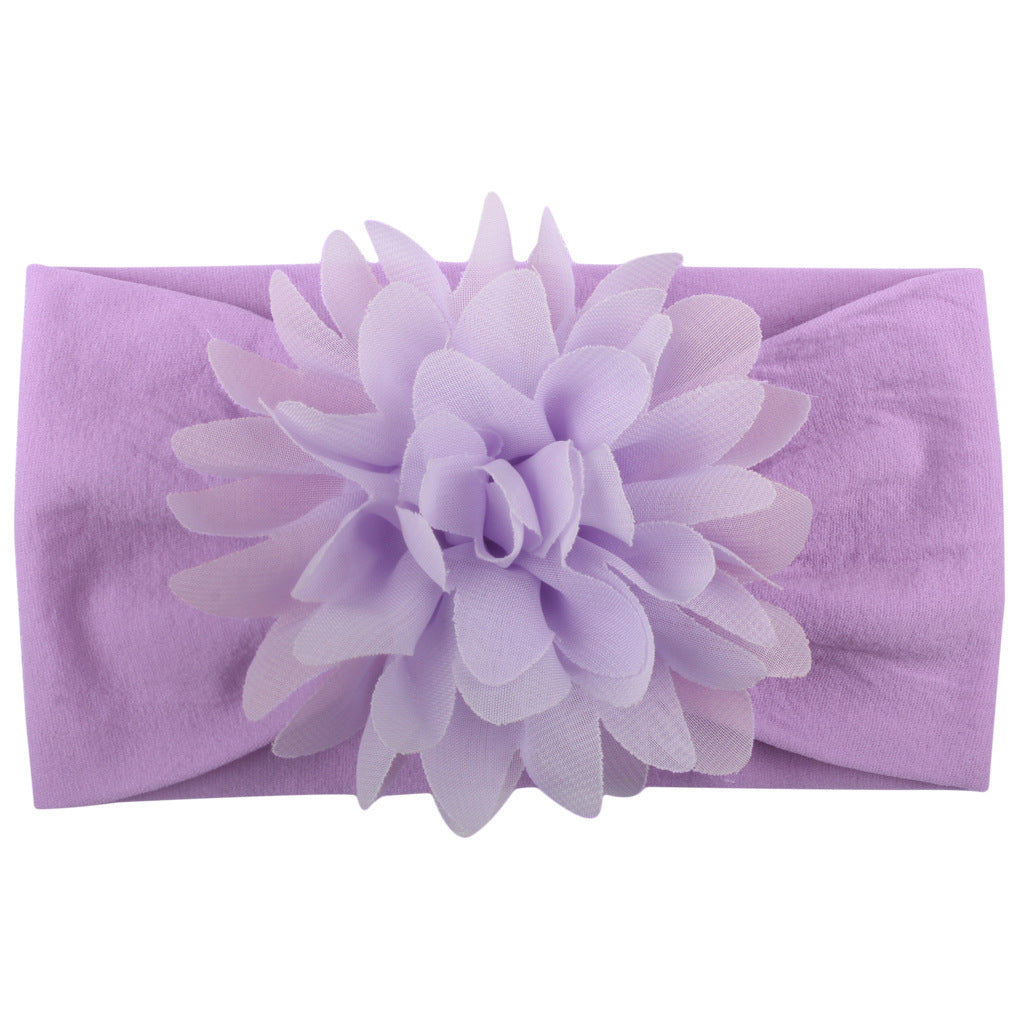 Soft Flower Baby Headband Chiffon Bow for Newborn, Infant & Toddler Girls Cute Gift