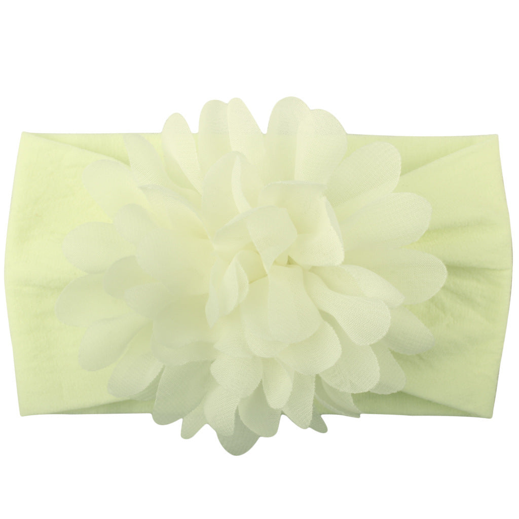 Soft Flower Baby Headband Chiffon Bow for Newborn, Infant & Toddler Girls Cute Gift
