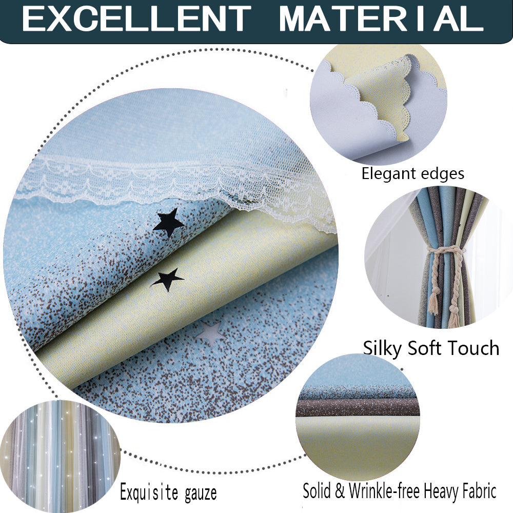 Soft Color Bedroom Curtains