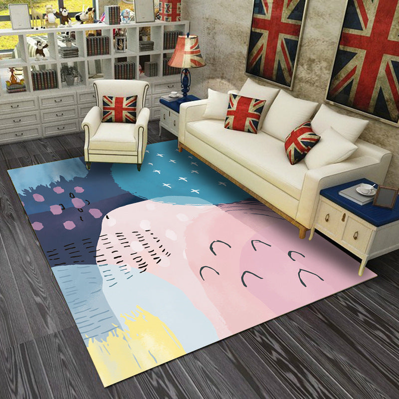 Modern Geometric Living Room Rug – Soft Bedroom & Sofa Area Carpet