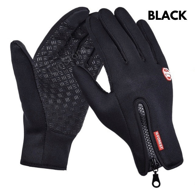 Winter Touchscreen Gloves - Waterproof & Windproof Fleece Gloves for Biking, Hiking and Outdoor Sports