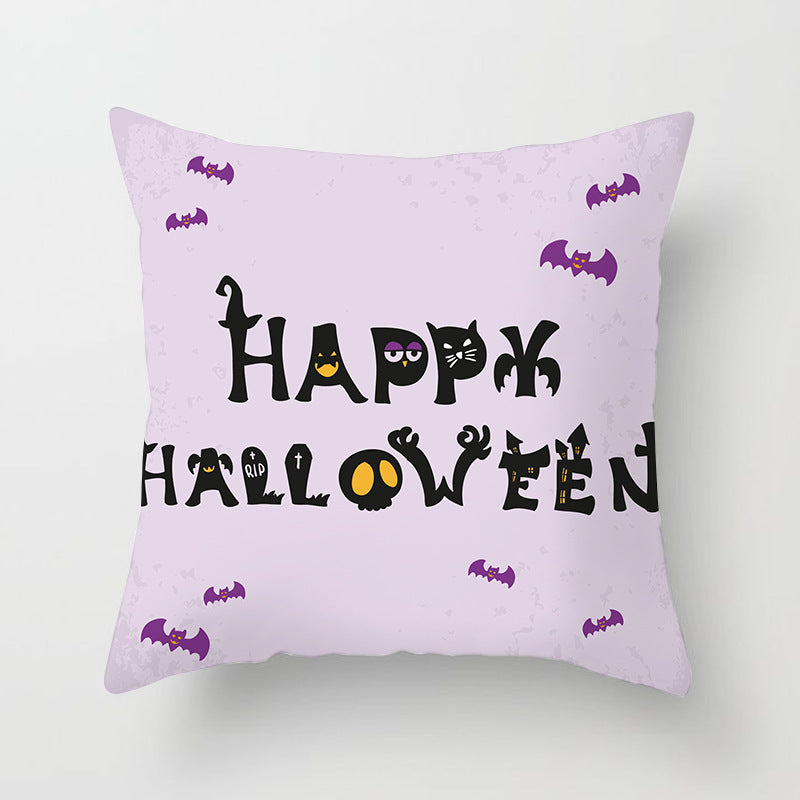 Halloween Pumpkin Pillowcase 45x45cm – Spooky Home Decor Cushion Cover