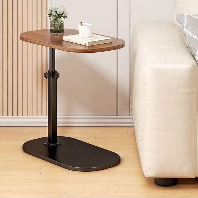 Adjustable C-Shaped Sofa Side Table – Modern Coffee & Laptop Table for Living Room