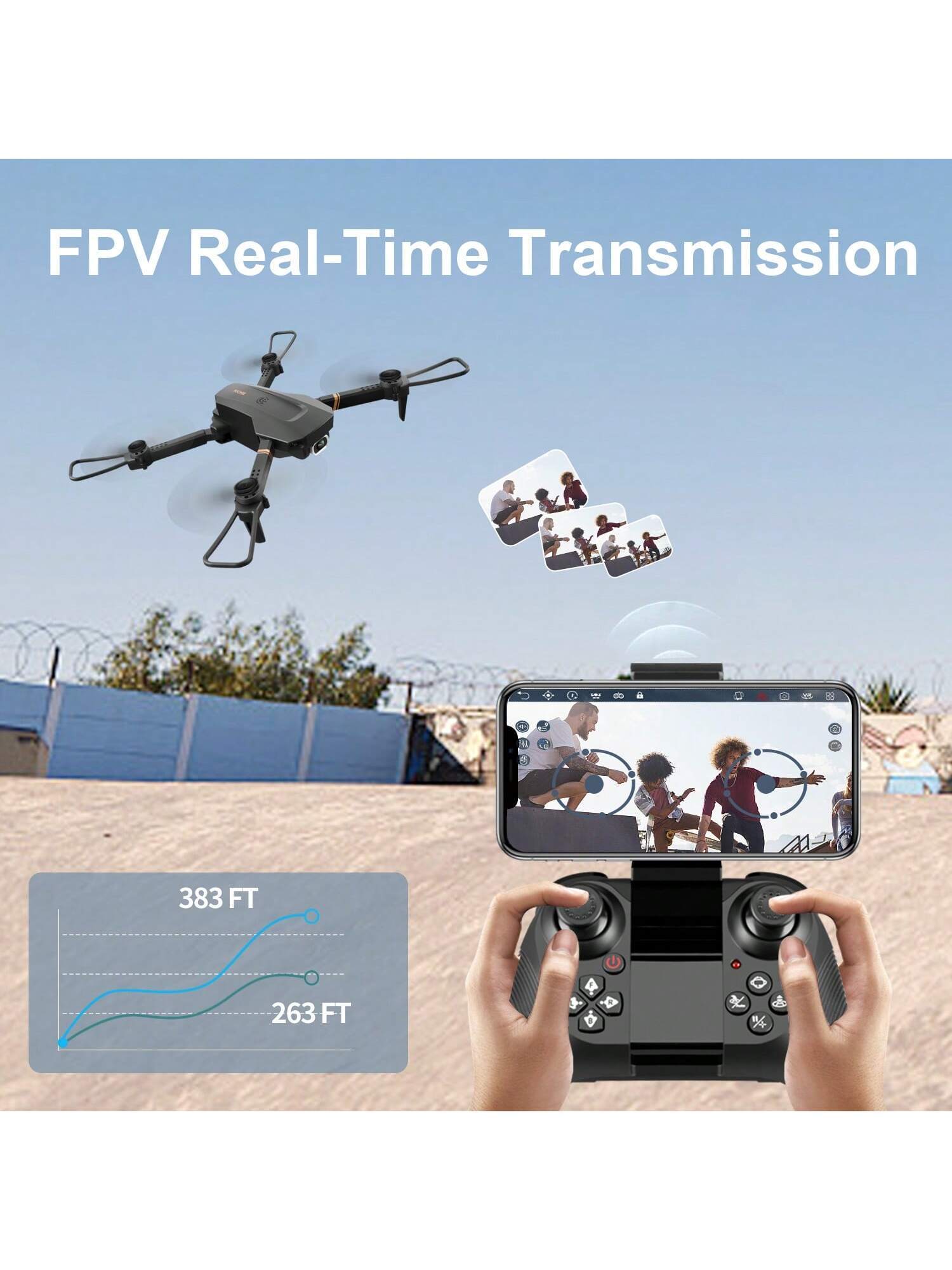 Foldable Mini Drone With Camera 4K 1080P HD Drone ,3 Batteries,Drones For Adults Kids,Remote-controlled Quadcopter for Adult & Kids