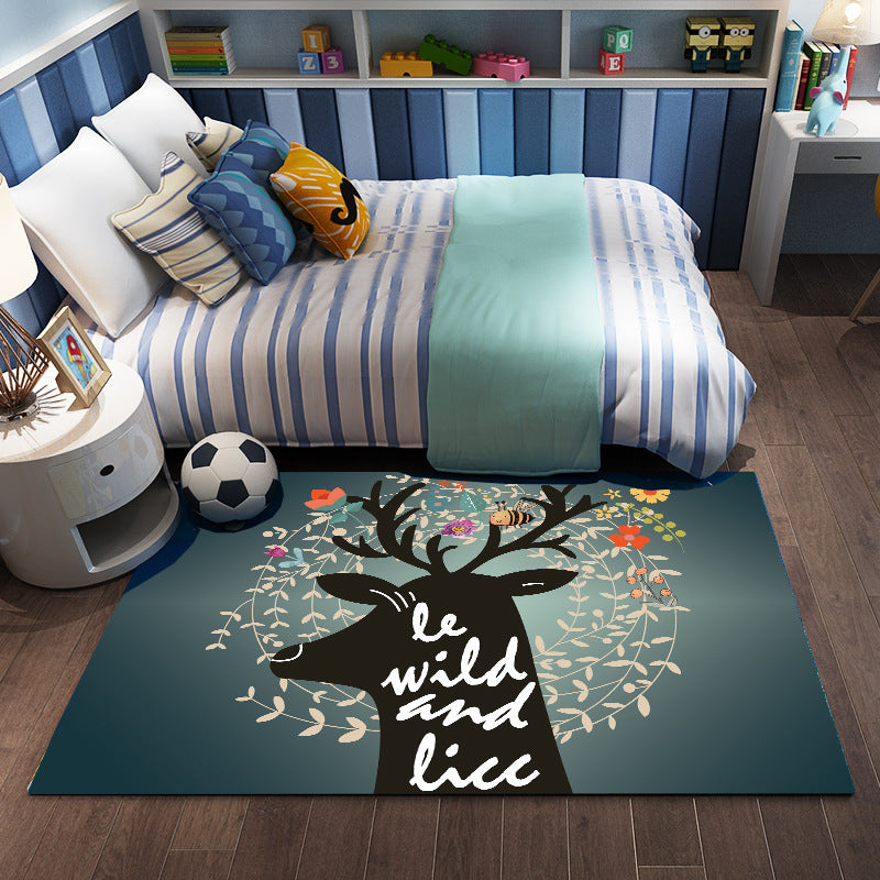 Modern Geometric Living Room Rug – Soft Bedroom & Sofa Area Carpet