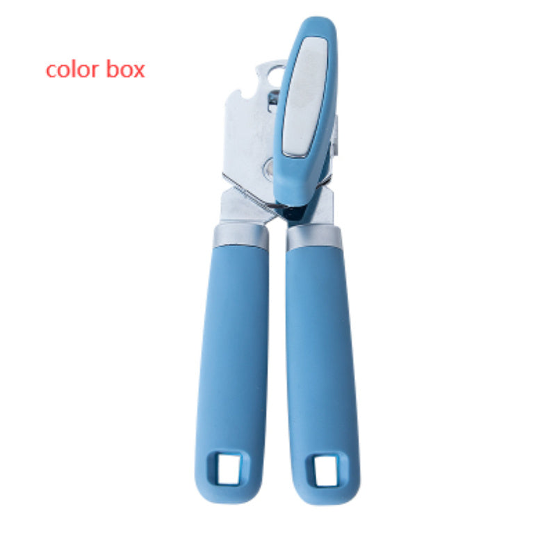 Stainless Steel Can Opener with Ergonomic Handle – Multifunctional Kitchen Tool