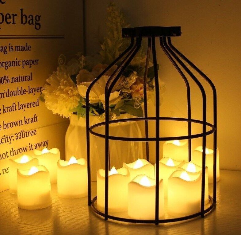 24PCS Led Tea Lights Candles - LED FLAMELESS Battery Operated Wedding & Party Decor