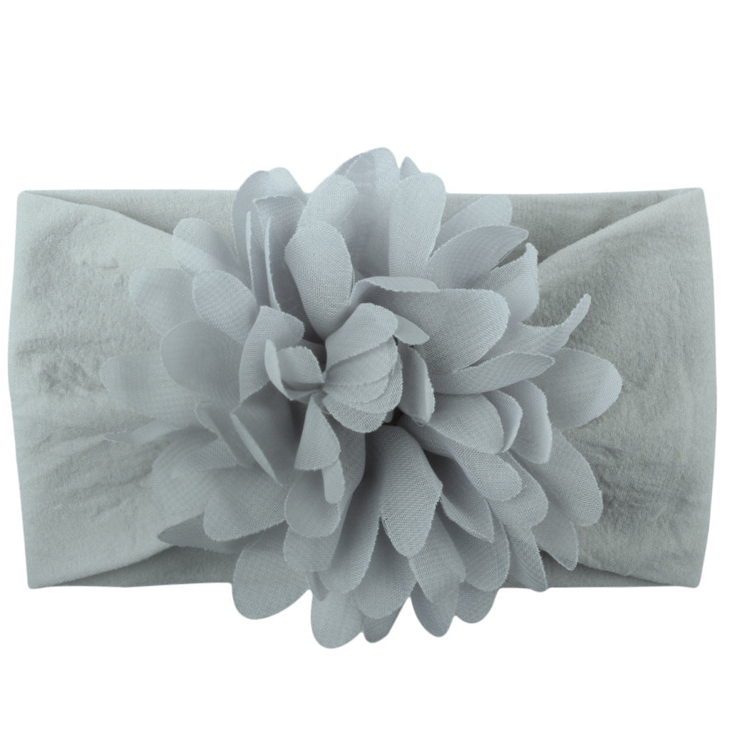 Soft Flower Baby Headband Chiffon Bow for Newborn, Infant & Toddler Girls Cute Gift