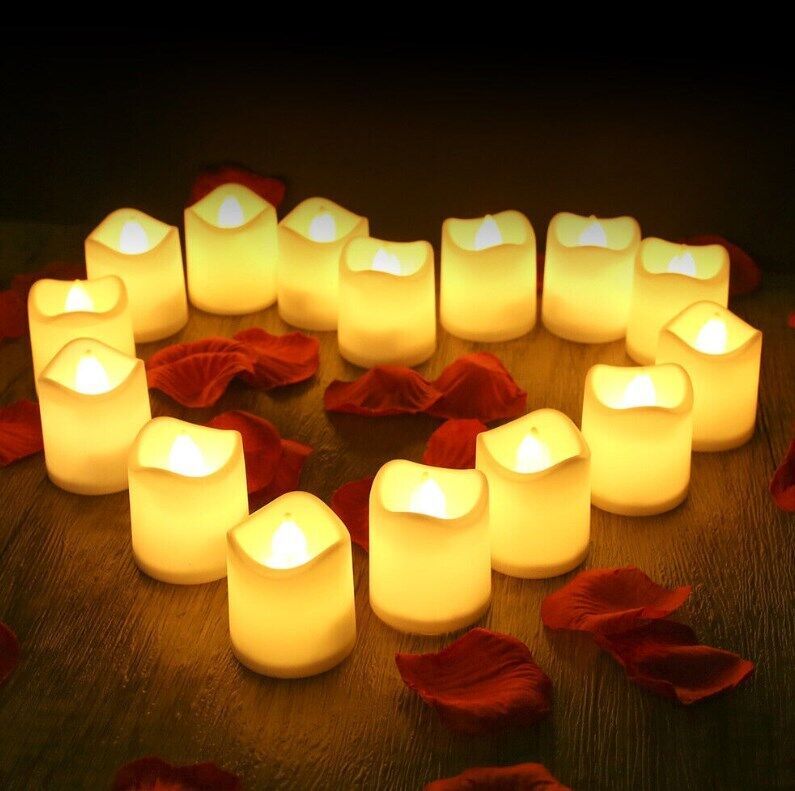 24PCS Led Tea Lights Candles - LED FLAMELESS Battery Operated Wedding & Party Decor