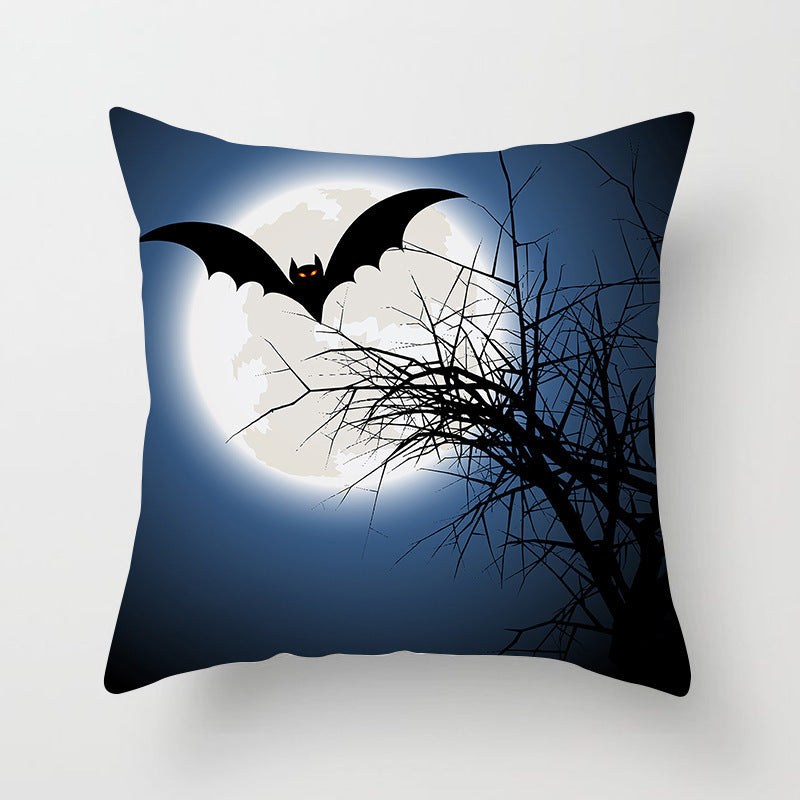Halloween Pumpkin Pillowcase 45x45cm – Spooky Home Decor Cushion Cover