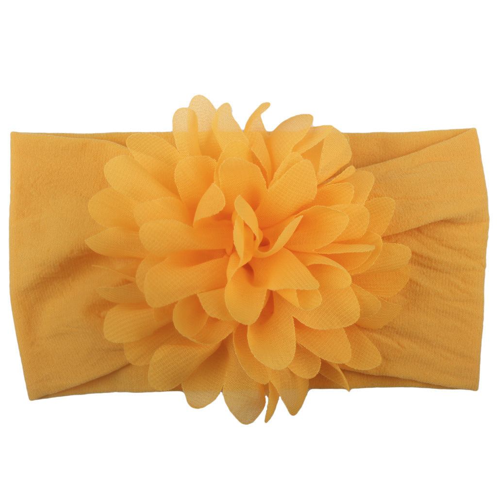 Soft Flower Baby Headband Chiffon Bow for Newborn, Infant & Toddler Girls Cute Gift