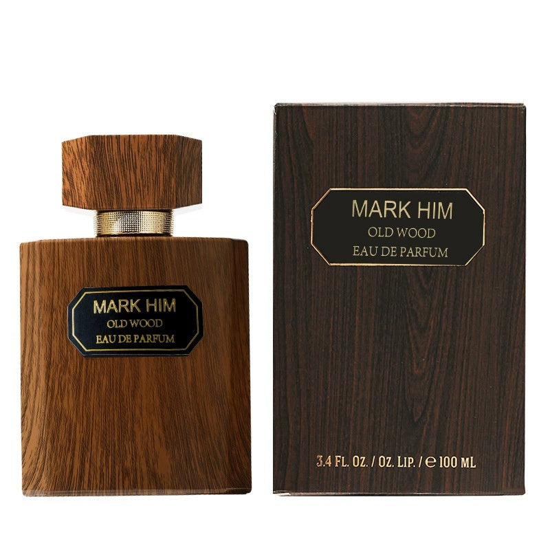 Luxury Oud Wood Men’s Perfume – Long-Lasting Agarwood Fragrance in Wooden Bottle