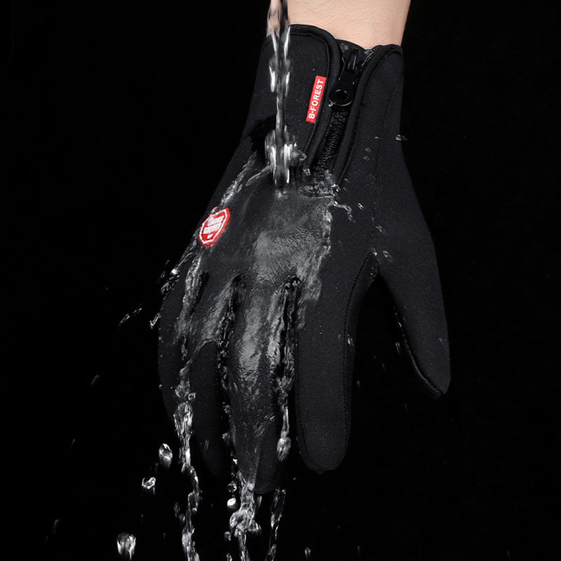 Winter Touchscreen Gloves - Waterproof & Windproof Fleece Gloves for Biking, Hiking and Outdoor Sports