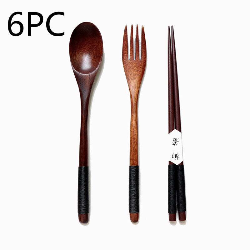 Wooden Cooking Utensils Set – Spoons & Forks for Kitchen Use