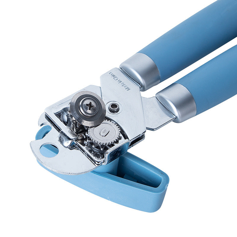 Stainless Steel Can Opener with Ergonomic Handle – Multifunctional Kitchen Tool