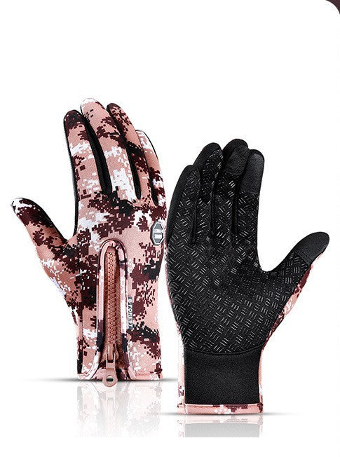 Winter Touchscreen Gloves - Waterproof & Windproof Fleece Gloves for Biking, Hiking and Outdoor Sports