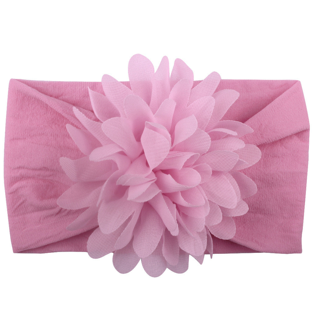 Soft Flower Baby Headband Chiffon Bow for Newborn, Infant & Toddler Girls Cute Gift
