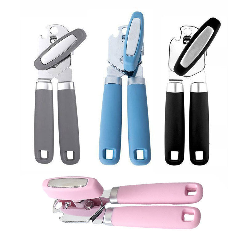 Stainless Steel Can Opener with Ergonomic Handle – Multifunctional Kitchen Tool