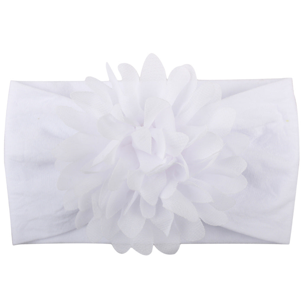 Soft Flower Baby Headband Chiffon Bow for Newborn, Infant & Toddler Girls Cute Gift