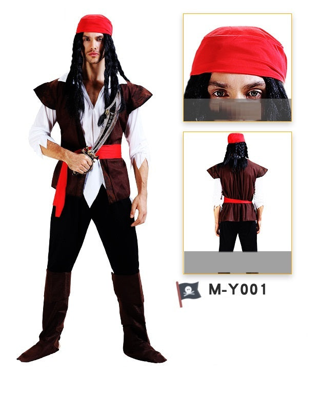 Pirate Halloween Costume – Men’s & Women’s Cosplay Outfit with Bandana