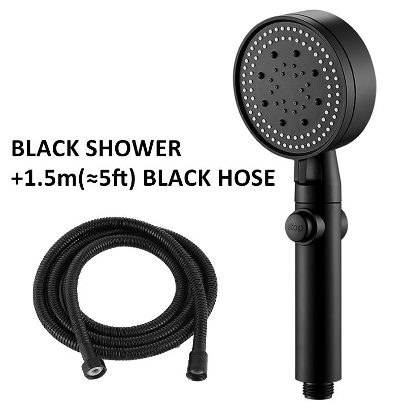 High Pressure Shower Head – 5 Modes Water Saving Handheld Spray with Hose