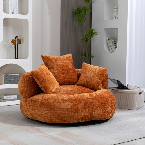 Large Lazy Sofa Chair – Modern Bean Bag Lounger with Cushions for Living Room