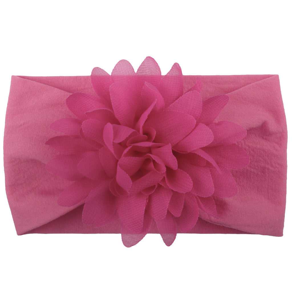 Soft Flower Baby Headband Chiffon Bow for Newborn, Infant & Toddler Girls Cute Gift