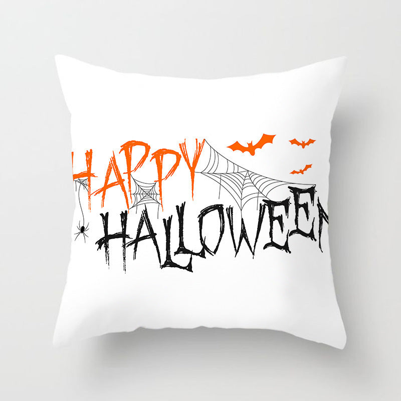 Halloween Pumpkin Pillowcase 45x45cm – Spooky Home Decor Cushion Cover