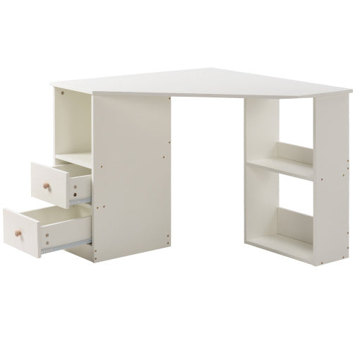 White Corner Desk