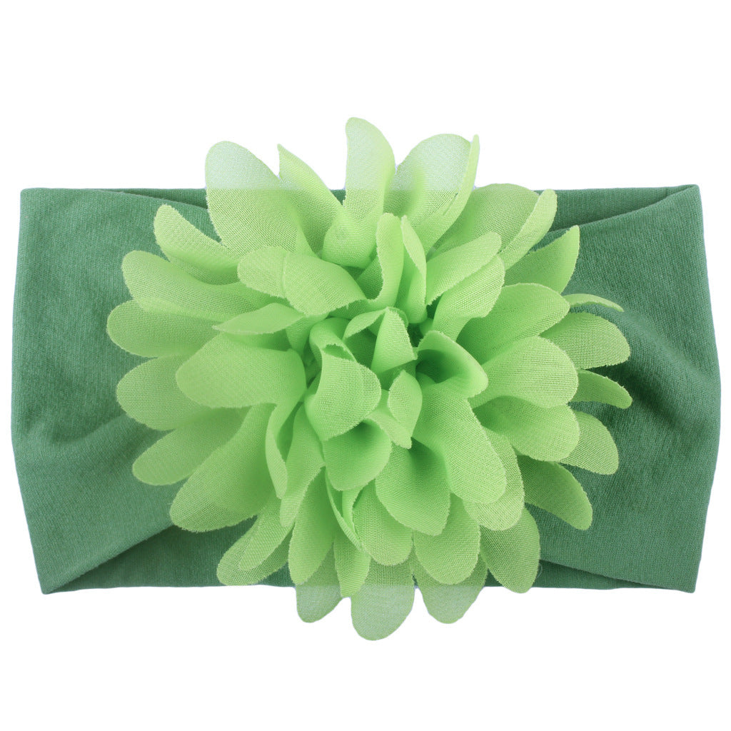 Soft Flower Baby Headband Chiffon Bow for Newborn, Infant & Toddler Girls Cute Gift