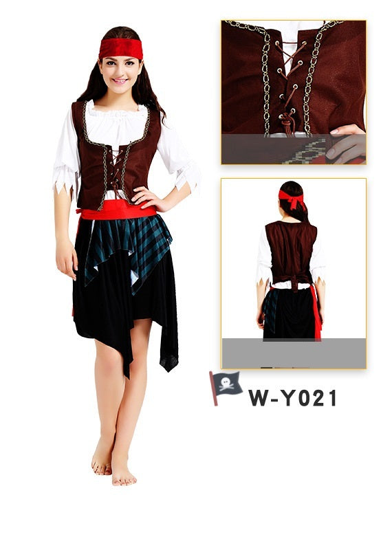 Pirate Halloween Costume – Men’s & Women’s Cosplay Outfit with Bandana