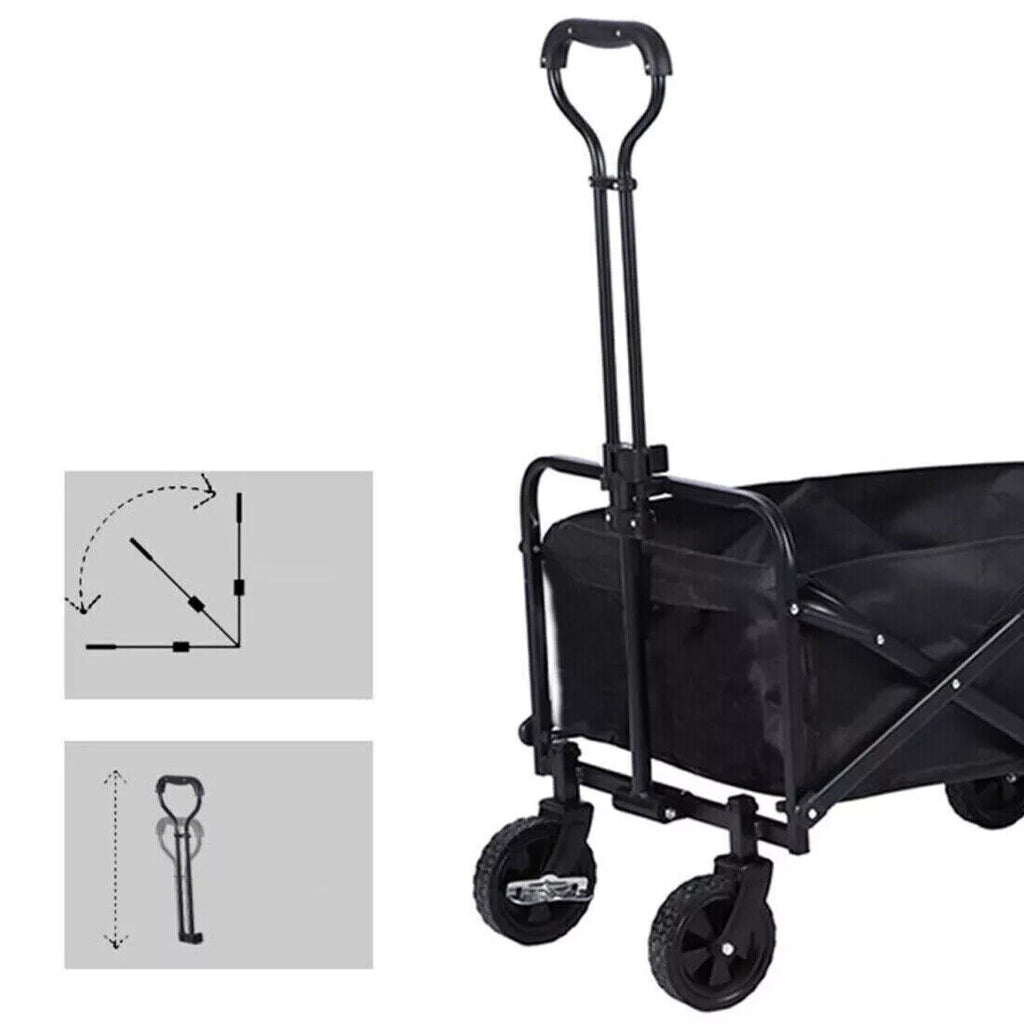 Foldable Outdoor Trolley Cart - Heavy-duty for Garden, beach & Camping (UK Stock)