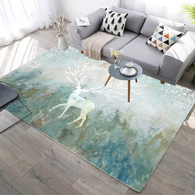 Modern Geometric Living Room Rug – Soft Bedroom & Sofa Area Carpet