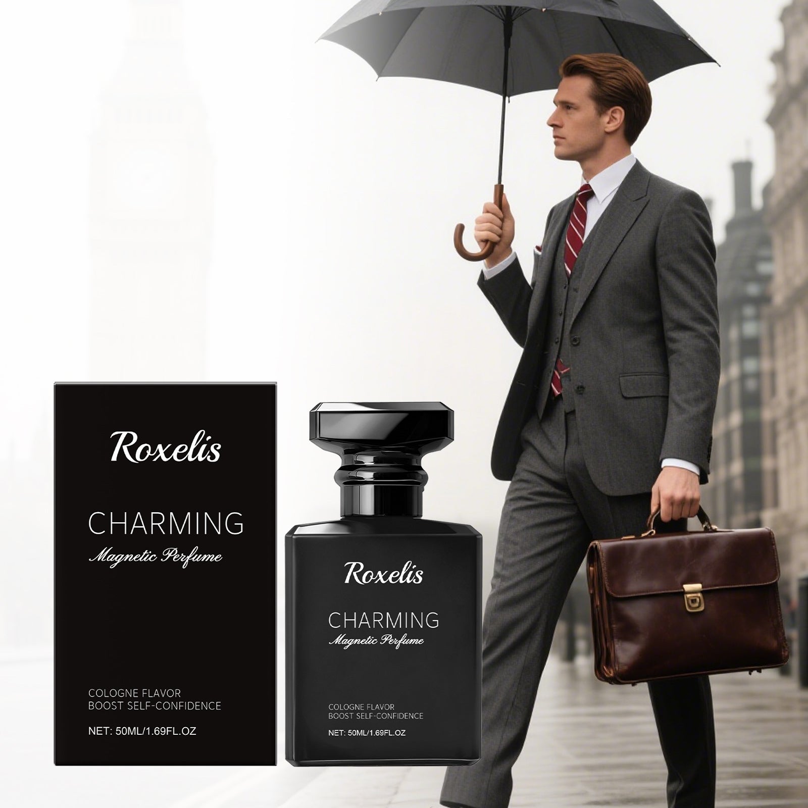 Roxelis Charming Magnetic Cologne – Men’s Eau de Parfum