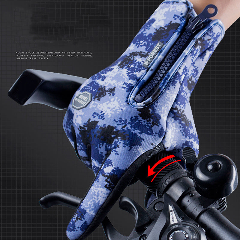Winter Touchscreen Gloves - Waterproof & Windproof Fleece Gloves for Biking, Hiking and Outdoor Sports