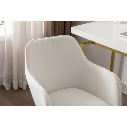 White Velvet Chair