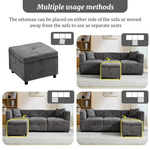 Beige L Sofa