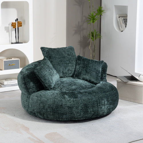 Large Lazy Sofa Chair – Modern Bean Bag Lounger with Cushions for Living Room
