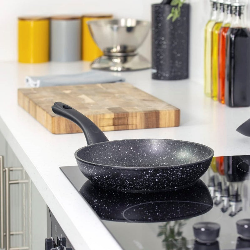 Non-Stick Black Frying Pan with Ceramic Coating – Suitable for Gas & Induction