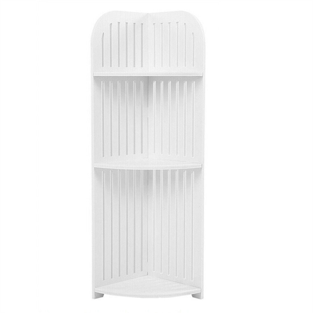 3 Tier Corner Shower Caddy Rack - Slim Bathroom Organiser Shelf (UK Stok)